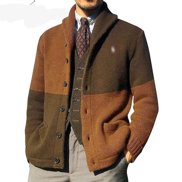 eritage Block Shawl Cardigan