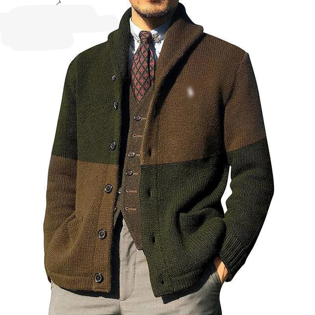 eritage Block Shawl Cardigan